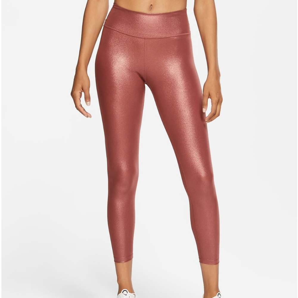 NIKE Mid-Rise 7/8 Shimmer Leggings